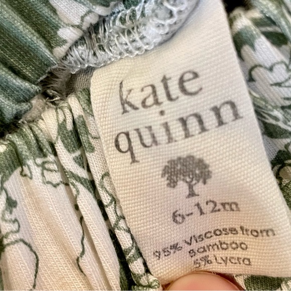 Kate Quinn World Peace Bootie Skirt 6-9 Green Soft Bamboo - Picture 3 of 3